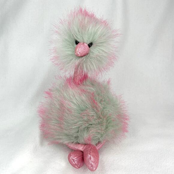 Jellycat London Pink Mint Fizz Pompom Plush Ostrich Emu 14" - Picture 4 of 10
